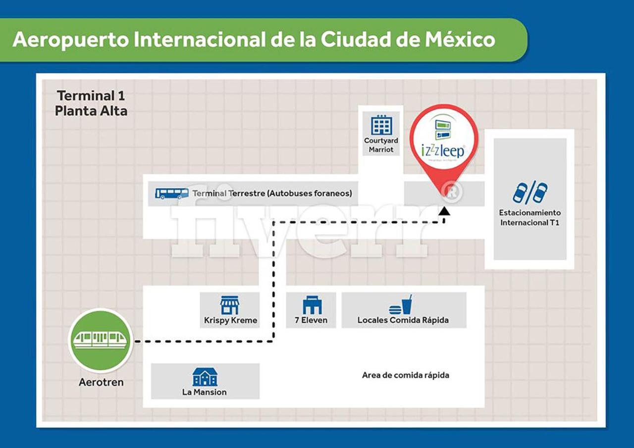 Izzzleep Aeropuerto Terminal 1 Hotel Mexico City Exterior photo